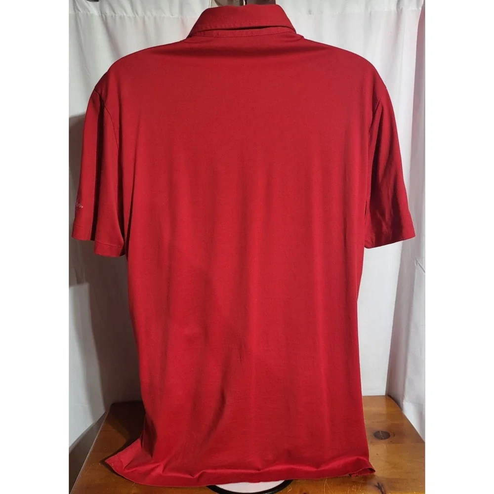 Mens Polo Golf Ralph Lauren Shirt True Red Size Large L Vintage Lisle ~Big Pony!